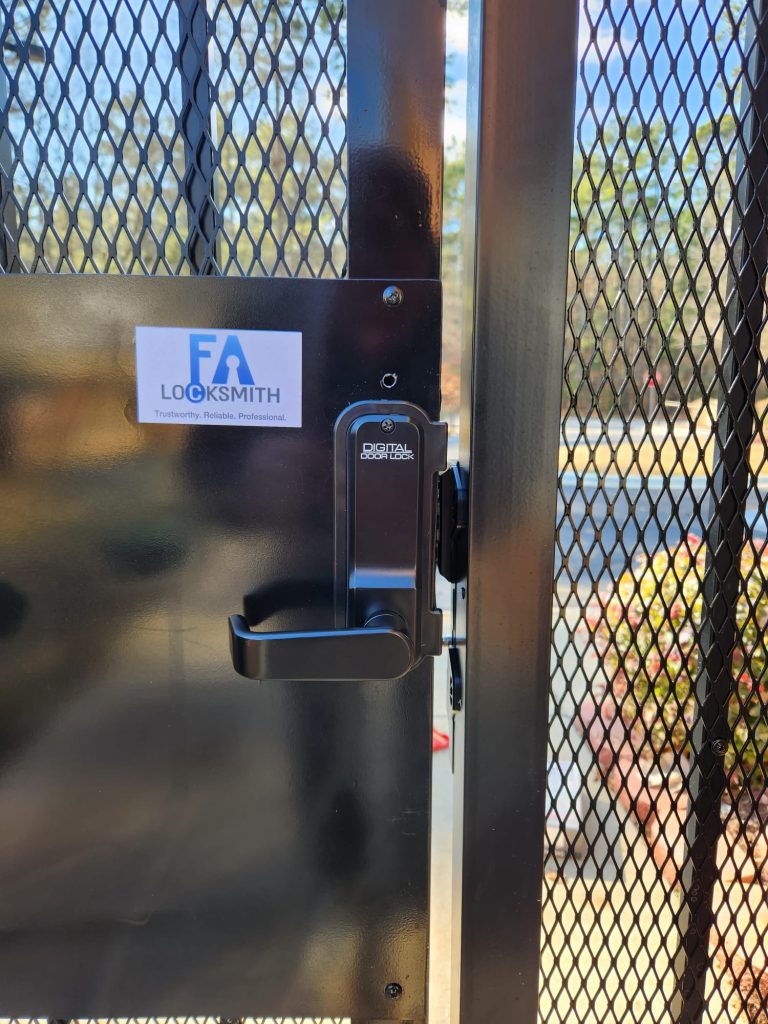 Gate lock installed in Raleigh NC (6)